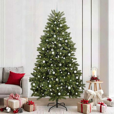 Künstlicher Weihnachtsbaum Grün 240 cm PVC und Metall