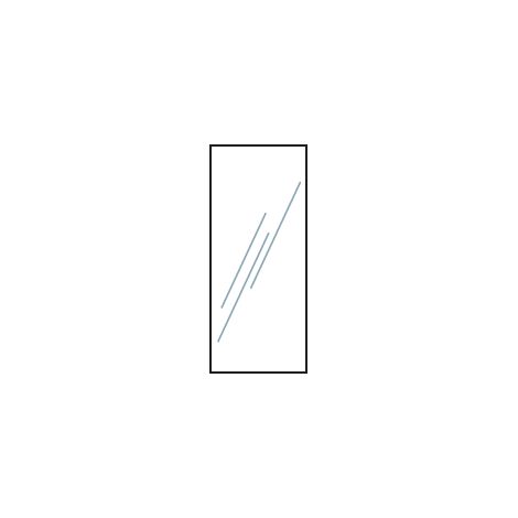 VETRO Glasscheibe Klarglas B 515 x H 1200 mm