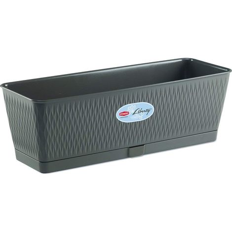 BALCONETTA RETTANGOLARE 'LIBERTY' lt.9 - quarzo  - STEFANPLAST (1/2)