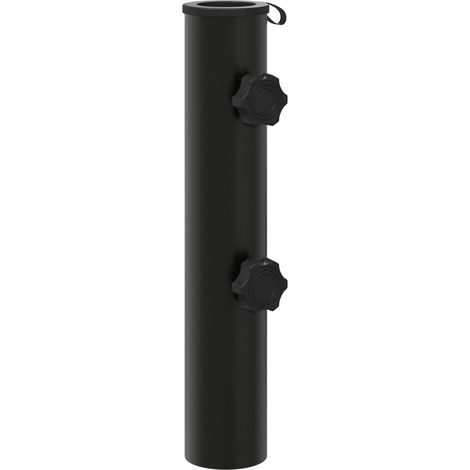 Parasol Base Tube 0.6 kg Black Iron for 40-50 mm Pole vidaXL (1/5)