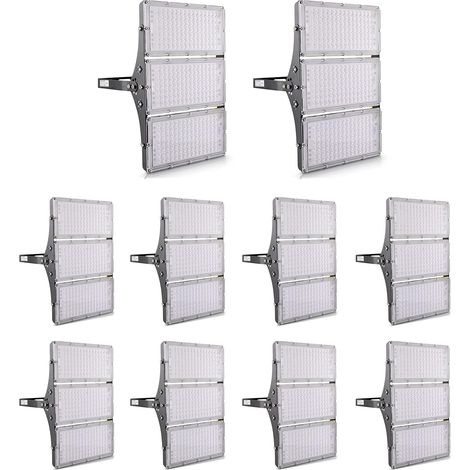 Projecteur Extérieur 300W 30000LM 3000K Blanc Chaud - Lampe de Sécurité Imperméable IP65 - Spot LED pour Jardin, Garage, Couloir, Terrasse (1/5)