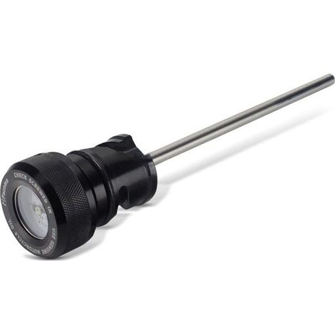 Jauge de niveau / température d'huile pour Harley Davidson Craftride OT2 noir/blanc (1/3)
