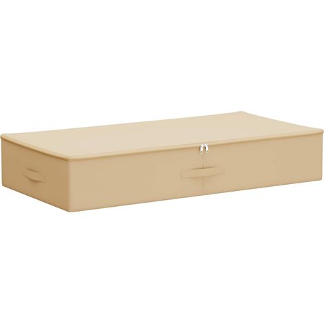 Caja de Almacenamiento Crema 90 x 48 x 15 cm Tejido no tejido vidaXL