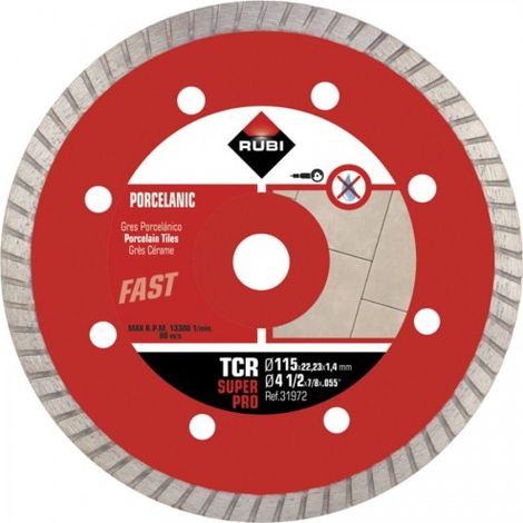 Diamanttrennscheibe für Feinsteinzeugfliesen TCR 115MM superpro - RI 31972