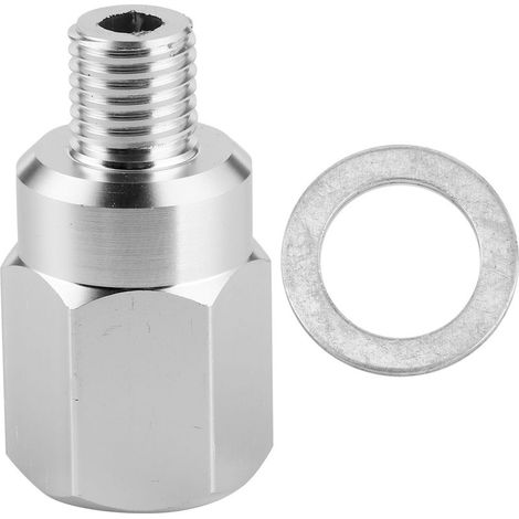 Adaptateur de capteur de température de liquide de refroidissement pour conversion LS : mâle M12-1,5 vers femelle 3/8"-18 NPT (1/5)