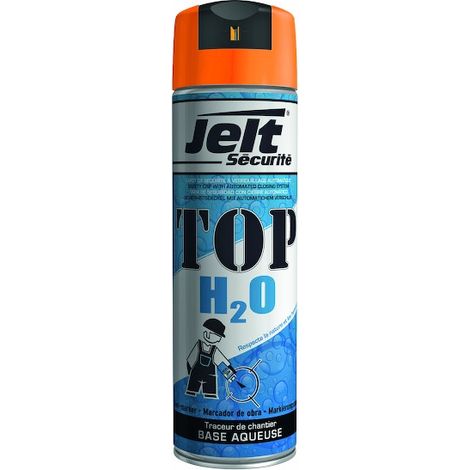 Traceur de chantier écologique TOP H2O - ITW Spraytec - Orange fluo