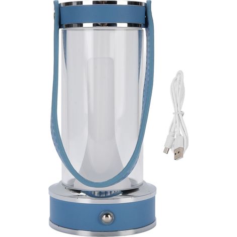 Lampe de Table LED sans fil, 3 couleurs, réglable en continu, Rechargeable, Portable, tactile, avec poignée en cuir PU, pour chambre à coucher, Camping (1/5)