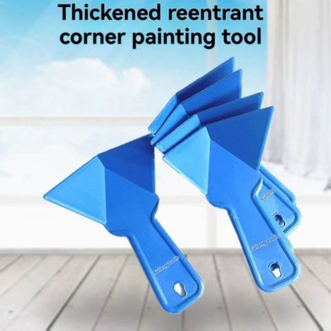 Cale À Poncer - Bloc Triangulaire Pour Angles - ABS Épaissi Avec Surface Antidérapante - Pour Finition Peinture Et Plâtre - 1 Pièce (1/5)