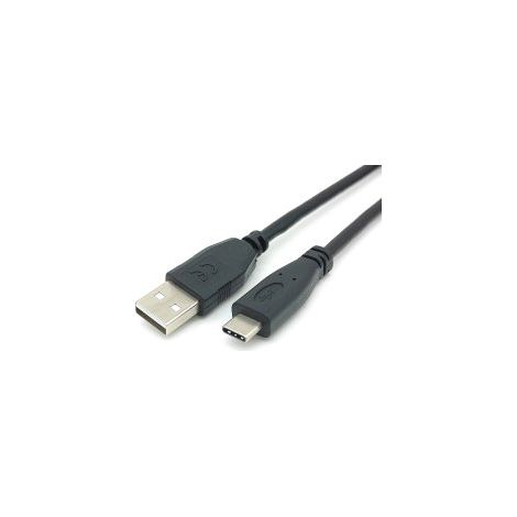 Equip Kabel USB-C2.0-A 3A St/St 0.30m schwarz