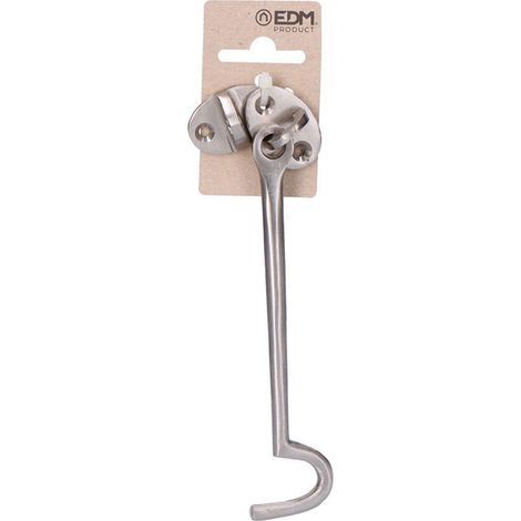 Chiusura per barca da 150 mm in ottone nichelato opaco con pendente in cartone EDM