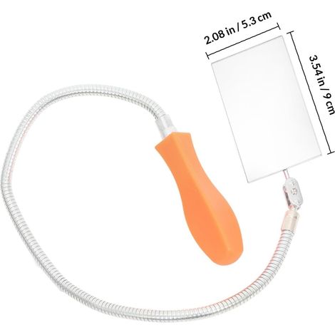 Miroir Pliable pour Réparation Automobile 360 Degrés pour D'inspection Flexible en Acier Inoxydable et Véhicule Contrôle Moteur (1/5)