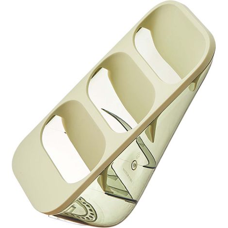Porte-baguettes et couteaux 3 couches, support de rangement étanche, égouttoir pour couverts vert (1/5)