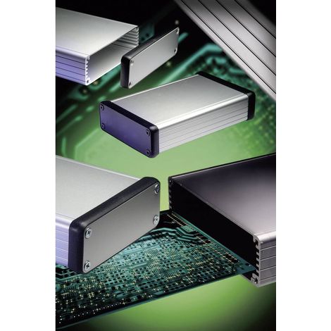 Hammond Electronics 1455Q1602 Contenitore a profilo 163 x 120.5 x 51.5 Alluminio Alluminio 1 pz.
