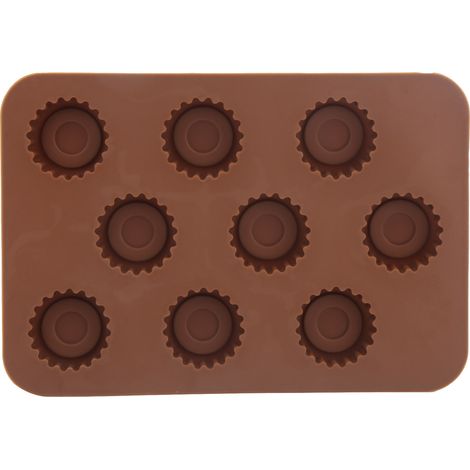 Moule à Chocolat Silicone Portable Accessoire de Cuisine pour Pâtisserie DIY (1/5)
