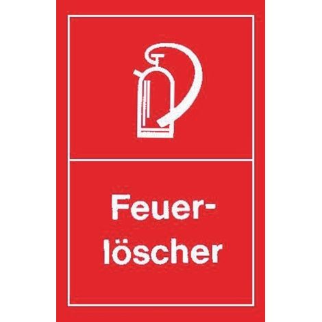 Hinweißchild Feuerlöscher rot (1/2)