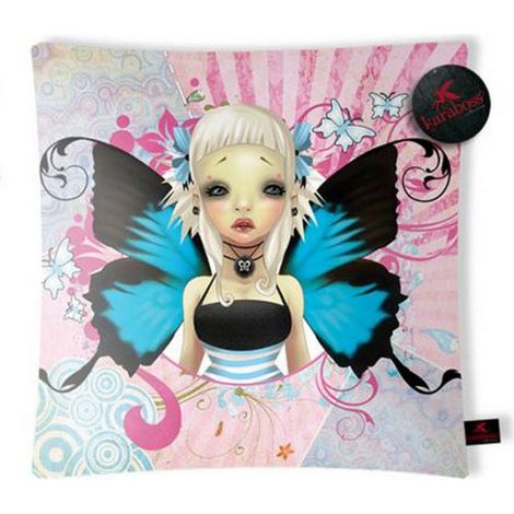 Coussin blanc gothic Lolita