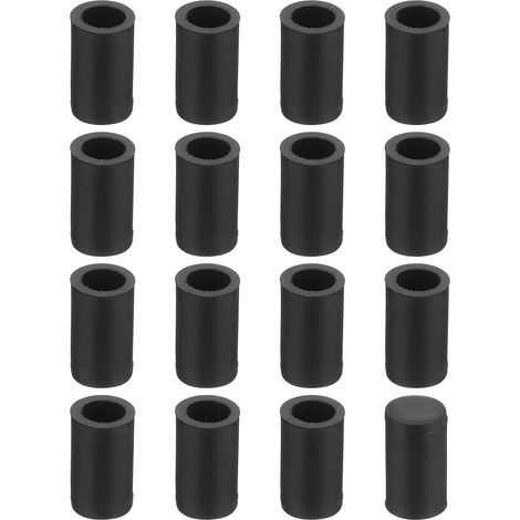 76 Embouts Pieds Chaise - Lot de 76 - PVC Noir Souple - Protection Sol Antidérapant - Pour Meubles Intérieur Extérieur - Diamètre 5mm (1/5)