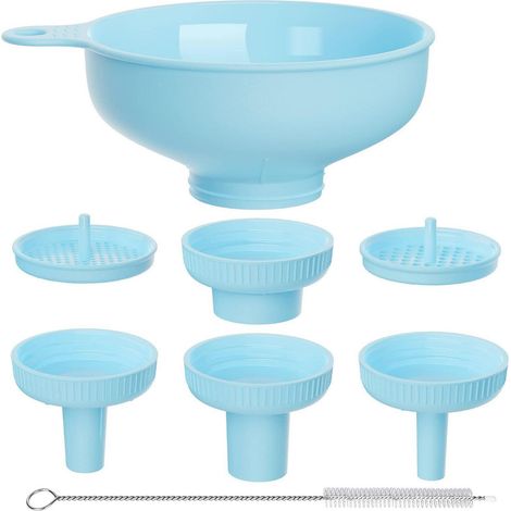Küchentrichter Set mit 5 Ausläufen, BPA-frei, für Einmachgläser & Gewürze (1/5)