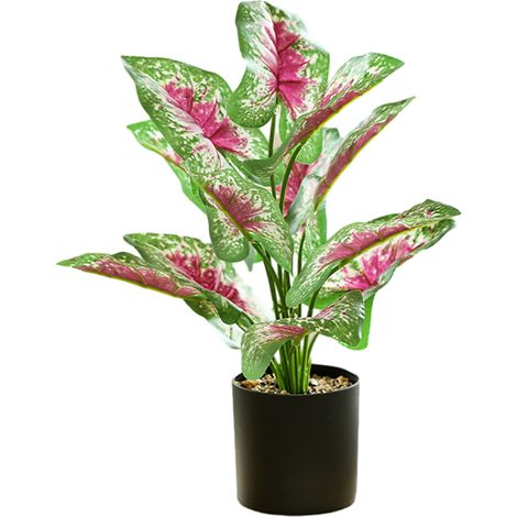 Plante Artificielle - Poteau Souple Avec Pot Noir - Décoration Intérieure Pour Bureau Salon Cuisine Salle De Bain Chambre - 1 Pièce (1/5)