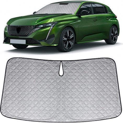 Pare-soleil pliable pour Peugeot 308 P5 2021-2025 – Protection UV 99% – Matériaux 6 couches – Installation facile et design compact