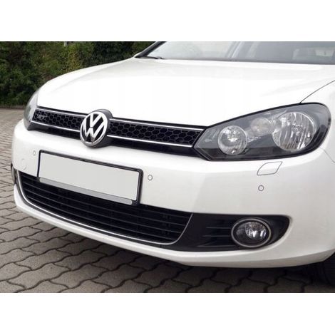 VW GOLF VI - Molduras de parachoques PARRILLA CROMADA Parrilla (1/4)