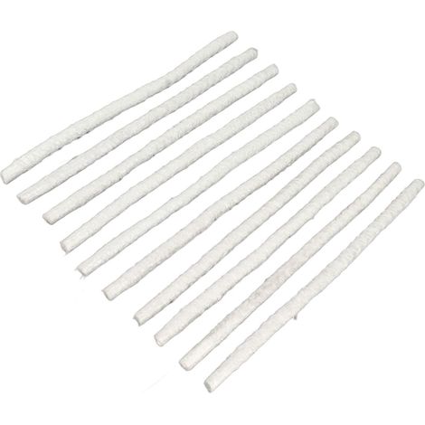 Lot de 10 mèches de rechange en fibre de verre de 35 cm (13,78 po) pour torches Tiki, éclairage de terrasse et de jardin. (1/5)