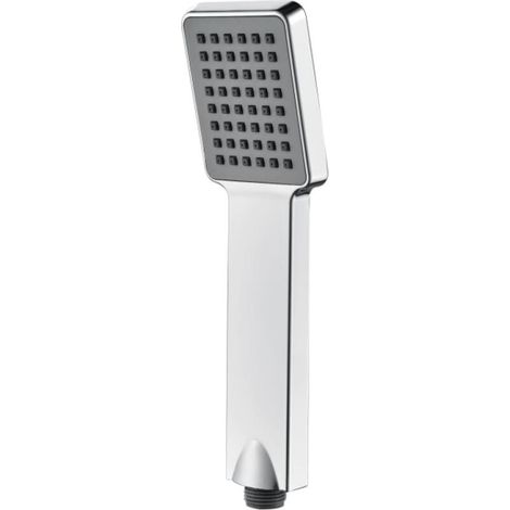 Chromés Pommeau de Douche Economie Deau Pression Douchette Universelle Interface 1/2 Pouce, Douchette Douche Salle de Bain Facile à Installer et à Nettoyer, Pommeau Douche Carré, (1/5)
