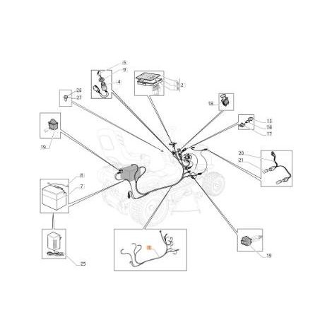 ORIGINAL EMAK G182040195E2R VERKABELTE ELEKTRISCHE KABEL
