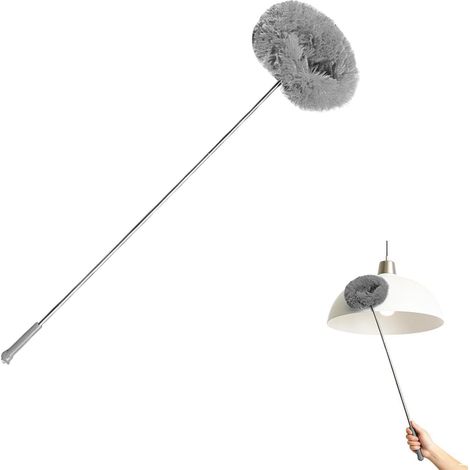 Nettoyeur de Plafond avec Tige Extractible Longue Brosse avec Perche Balai Anti-Poussière Plafond Pour fenêtre, garage, mur, appartement, dortoir, bureau, maison (1/5)