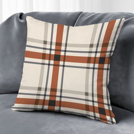 Housse de coussin imprimé symétrique,décoration canapé,45×45cm (1/5)