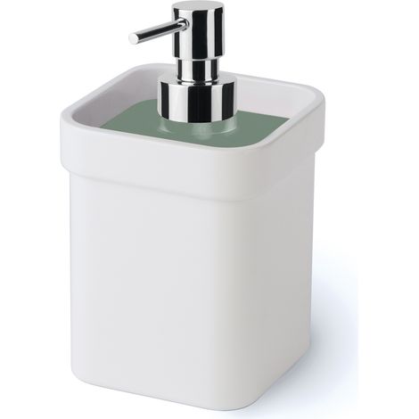 Lineabeta - Seifenspender mit salbeigrünem Deckel 250 ml (1/2)