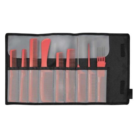 Set di 9 pettini da parrucchiere k.coral - More jaguar n. 136.A22.E22