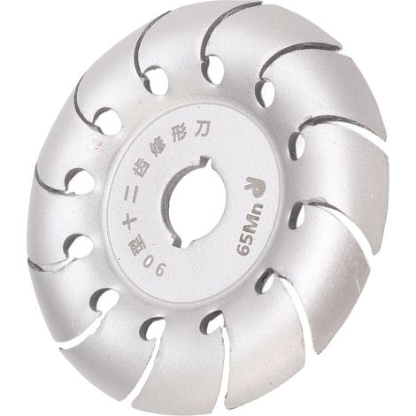 Disque à meuler et polir le bois, 90 mm, 12 dents, pour le travail du bois (argenté) (1/5)