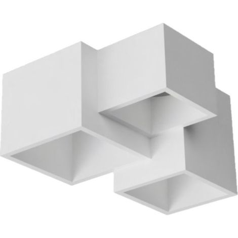Plafoniera gesso lampadari bartalini palp 3000 gu10 led verniciabile