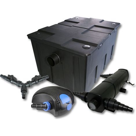 Kit de filtration de bassin pour 60000 litres 18 watts stérilisateur et 100 watts pompe