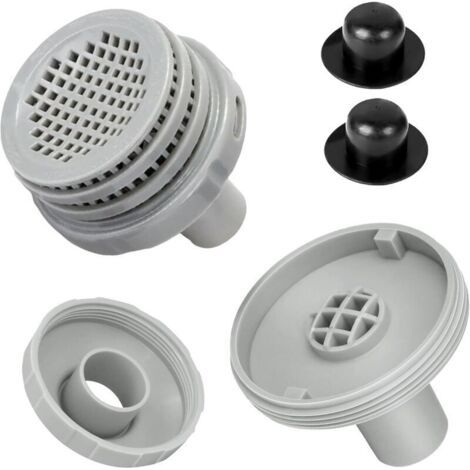 Crépine D'Entrée de Piscine,Connecteur de Crépine 32mm,Connecteur de Jet d'eau de Piscine,Accessoires de Piscine,Kit de Raccordement Piscine,pour Accessoires Piscine Hors Sol (1/5)