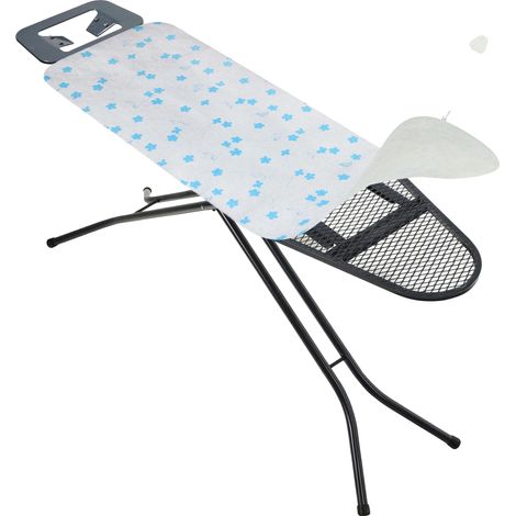 Housse de planche à repasser, 140x55 cm, Convient pour des planches jusqu'à 132x47 cm, 100% Coton, Revêtement Teflon, Mousse de polyuréthane (1/5)