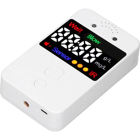 Éthylotest FCX-11 avec application Bluetooth, enregistrement des données à distance, éthylotest sans contact avec annonce vocale (1/5)