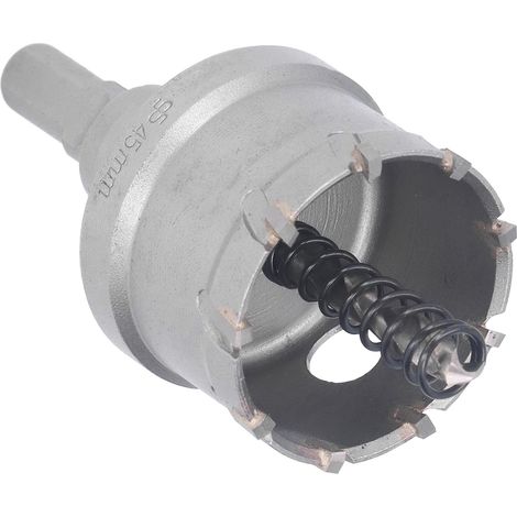 45-mm-Hartmetall-Lochsäge, Kernbohrer für Metall und Holz, Bohreröffner, langlebiges Schneidwerkzeug (1/5)