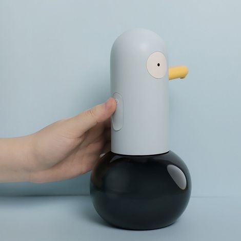 Distributeur de savon automatique en forme de canard mignon avec fonction infrarouge, distributeur de savon pour enfants (1/5)