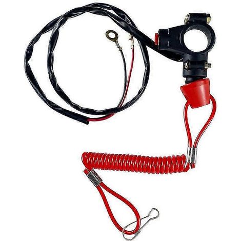 Interrupteur d'arrêt d'urgence pour moto Horizon à support unique pour VTT, vélo de plage et moteur hors-bord. (1/5)