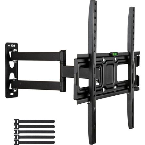 Meuble TV simple avec pendule de 32 à 65" - Roulement 35 kg - VESE400 x 400 - Haut et bas -10 10° (1/5)