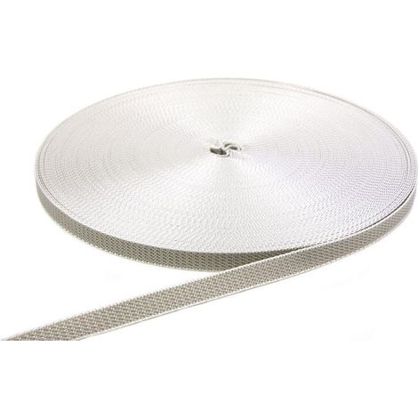 Sangle de volet roulant Rl. gris Ceinture-B. 14mm f.Ceinture-L. 50 m Ceinture-St. 1,7mm (Par 50)