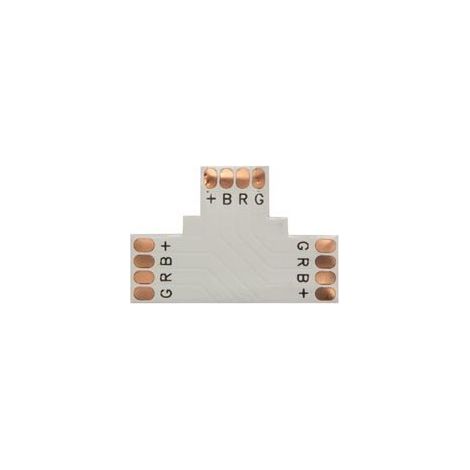 Connecteur pcb flexible - forme t - 10 mm - couleur rvb