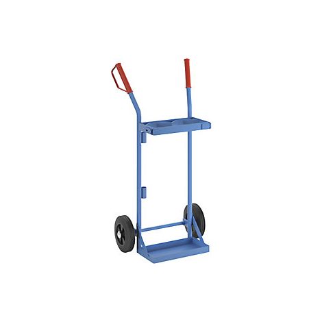 Carretilla para bombonas de acero y de gas  para 2 bombonas de