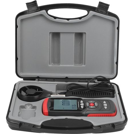 Les anémomètres numériques, les thermomètres et hygromètres, ainsi que les débitmètres d'air industriels conviennent à la surveillance météorologique dans les systèmes CVC. (1/5)