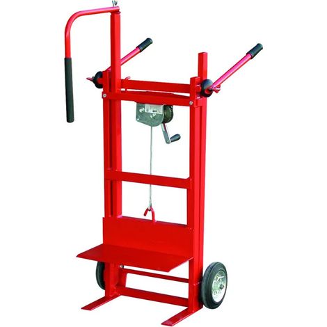 Outifrance – Diable lève-radiateur 150Kg – Treuil auto-freiné – Hauteur de levée 2.53m – Pour radiateurs de toutes dimensions