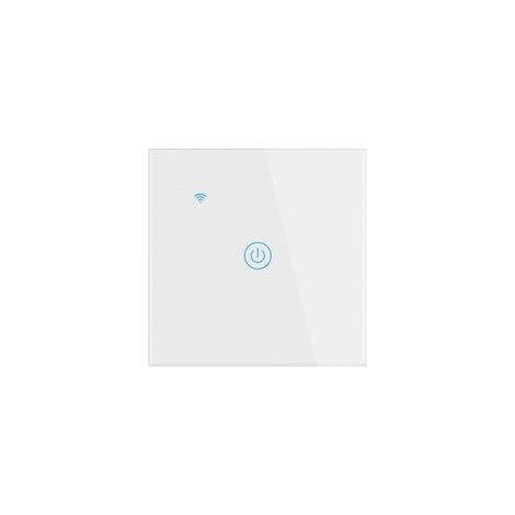 (Blanc, 1 Gang) Interrupteur Mural Tactile Télécommande Intelligente sans Fil Prise en Charge de la Commande Vocale Partage de la Famille Fonction de Minuterie Fil Neutre Requis (1/5)