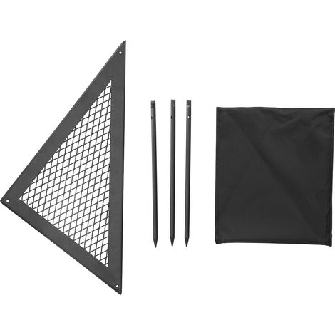 Table En Fer Forgé Triangulaire - Pour Barbecue Camping Extérieur - Démontable - 1 Pièce (1/5)