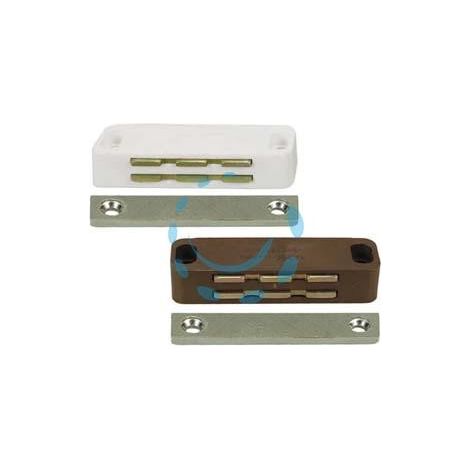 CRICCHETTI MAGNETICI GRANDI - mm.74x20x16h. attrazione Kg.14 marrone UC20